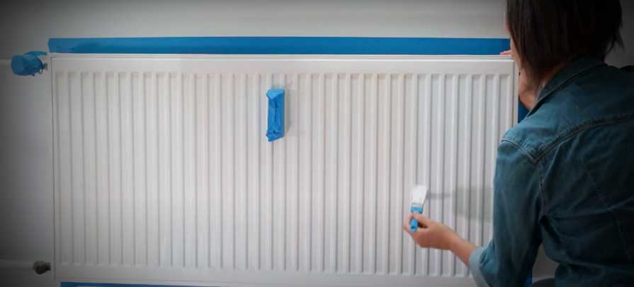 paint a radiator -  using an anti-corrosive primer or specialist radiator primer